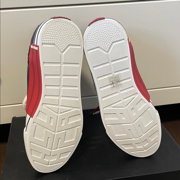 Ash Gasper High-Top Sneakers with mesh sides and Red and Black Accents - Picture 5 of 9